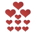 thumbnail image 1 of 10 Unids Hearts DIY Patrones De Fondo De TV Decoración Espejo Superficie De Pared De Acrílico 3D Inicio Calcomanía Murales De rojo perfecl Etiqueta engomada de la pared del arte del corazón del amor, 1 of 7