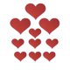 thumbnail image 1 of Espejo 3D Amor Corazones Etiqueta De Calcomanía DIY Extraíble Acrílico rojo, 1 of 7