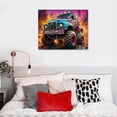 thumbnail image 4 of Nawypu Monster Truck Room Decor Monster Stadium Wall Art Black and White Game Car Canvas Print for Boys Bedroom Cool Sport Car Poster Pictures Supercar Painting Artwork Game Room Home, 4 of 4