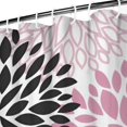 thumbnail image 3 of Pink Floral and Petal Pattern Shower Curtain 72"x72" ,Bathroom Decorative Shower Curtains Set with 12 Hooks,Modern Waterproof Washable Shower Curtain, 3 of 6