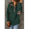 thumbnail image 6 of Ushdele Chic Green Plaid Pullover, Long Sleeves, Fit Like a Dream!, 6 of 8