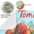 thumbnail image 2 of Yayeee Dish Drying Mat for Kitchen Counter 16"x18" Microfiber Absorbent Pad, Orange Floral Tomatoes, 2 of 7