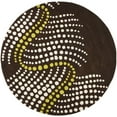 thumbnail image 4 of SAFAVIEH Soho Hudson Geometric Dotted Wool Area Rug, Brown/Beige, 8' x 8' Square, 4 of 9