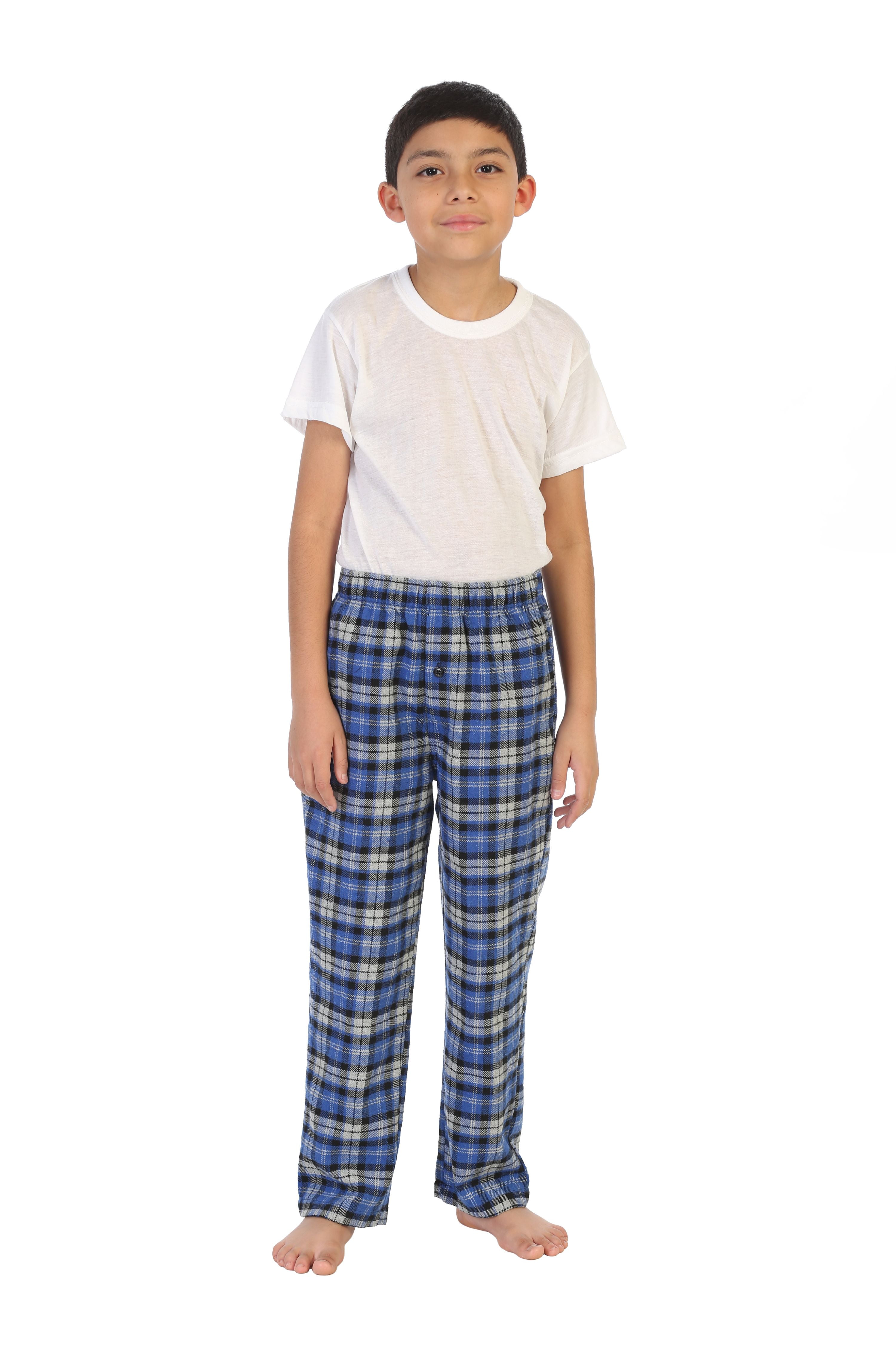 Big Boys Young Cotton Plaid Lounge Pants Sleepwear Bottoms 8 10 12 14 16 