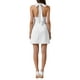 thumbnail image 3 of Vestidos de lunares INSPIRE CHIC para mujer, vestido mini sin mangas con cuello halter sexy, color blanco, 3 of 6