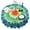 Colorful Tie Dye, variant on Colorful Abstract Pattern Round Tablecloth 60"x60",Wrinkle Wipeable Table Cloth for Kitchen Dining Room Picnic Patio Party