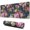 Pioneer Flower Floral-1, variant on Long Mouse Pads for Desk,Pioneer Flower Floral Print Pattern Desk Mats on Top Of Desks, Desk Mouse Pad Extra Large with 3mm Non-Slip Base and Stitched Edge for Gaming,Office,Work,Home 31.5"x11.8"
