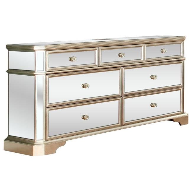 Best Master Furniture T1830 Dresser Mirrored Bedroom Dresser