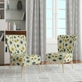 thumbnail image 2 of Designart "Serene Green Fernscape II" Green Floral Upholstered Accent Chair - Cottage Arm Chair For Bedroom, 2 of 7