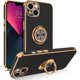 thumbnail image 1 of Funda para iPhone 13 con anillo, funda para teléfono para iPhone 13, soporte con borde giratorio, soporte de rotación, silicona suave, parachoques de Tpu, protección delgada y flexible a prueba d, 1 of 5