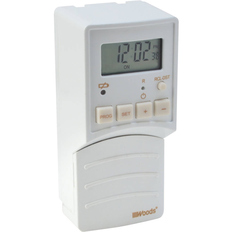 Woods 59734 White Wireless FlipSwitch Programmable Timer and Wall