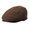thumbnail image 6 of Wool Tweed Men's Plaid Herringbone Newsboy Ivy Cap Gatsby Golf Flat Hat, 6 of 17