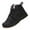 Black, variant on Boys Snow Boots Kids Outdoor Anti Skid Rubber Ankle Boots Winter Waterproof Slip Resistant Cold Weather Shoes Warm Fur Lined Skiing Bootie