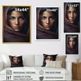 thumbnail image 4 of DESIGN ART Designart "Enchanting Female Gaze Ii" Modern Woman Canvas Wall Art 30 in. wide x 40 in. high, 4 of 5