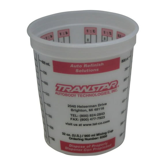 Transtar 6350C Disposable Mixing Cup - 32 oz