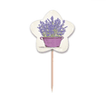 thumbnail image 1 of Purple Lavender Pot Flower  Toothpick Flags Star Lable Cupcake Picks, 1 of 3