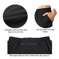 thumbnail image 5 of EZRUN Men's 5 Inches Running Workout Shorts Quick Dry Lightweight Athletic Shorts with Liner Zipper Pockets,Navy,S, 5 of 6