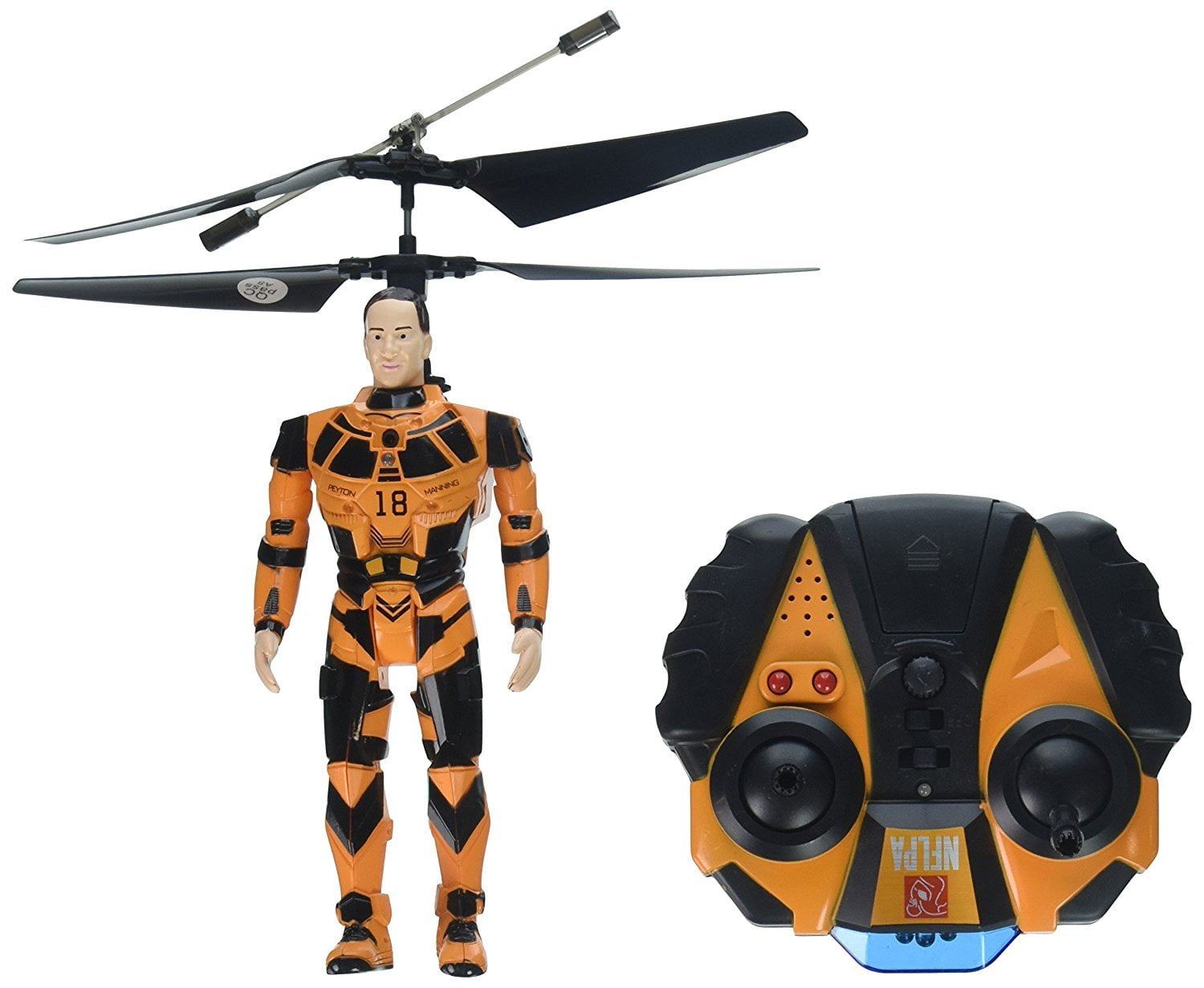 Toy Helicopter, Peyton Manning Blitzbots 3.5ch Remote Control Gyro Helicopter Toy