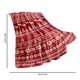 thumbnail image 3 of Manta de Franela Navideña para Siesta, con Diseño de Copo de Nieve y Papá Noel. Manta de Terciopelo de Doble Cara., 3 of 6
