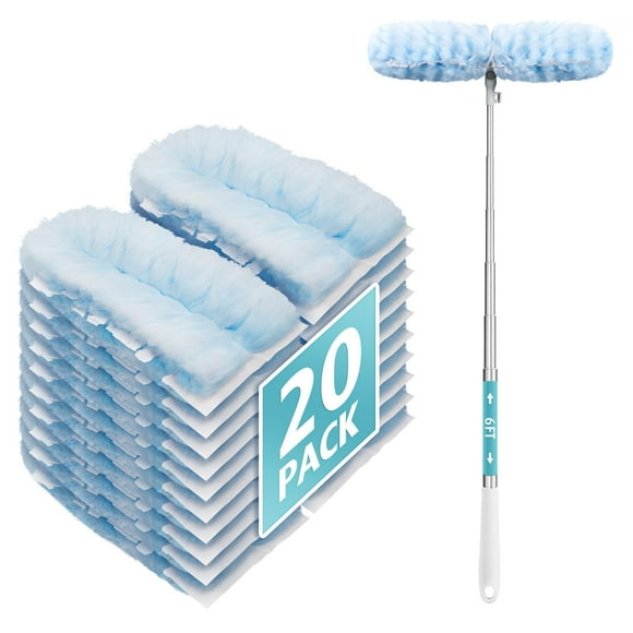 Mango de plumero extensible de 6 pies con 20 recargas AIR U+ Swiffer