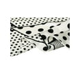 thumbnail image 5 of INSPIRE CHIC 2Pcs 50cm Polka Dots Square Scarf Neck Scarves White&White, 5 of 5