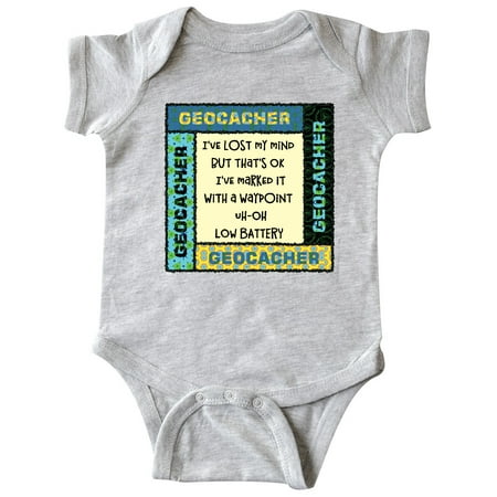 

Inktastic Geocacher Lost Mind Patterns Gift Baby Boy or Baby Girl Bodysuit