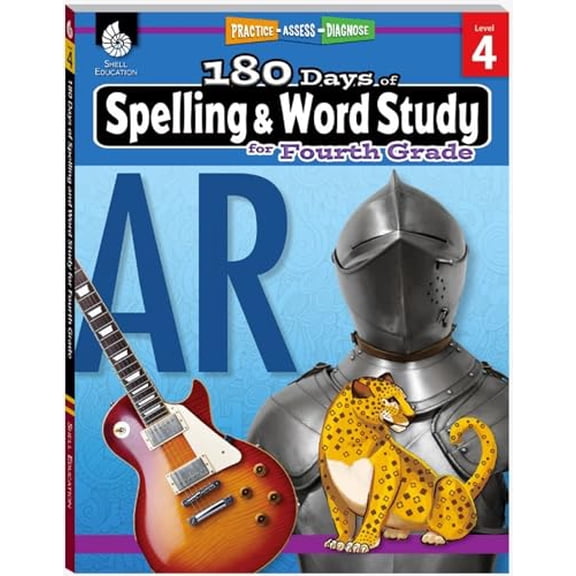 Pre-Owned 180 Days(tm) Spelling and Word Study for Fourth Grade: Practice, Assess, Diagnose (Paperback) 1425833128 9781425833121