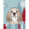 thumbnail image 1 of Carolines Treasures BB1712CHF Winter Holiday Cocker Spaniel Flag Canvas House Size, 1 of 4