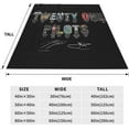 thumbnail image 3 of Flannel Blanket Twenty and One Music Pilots Nap Blanket Air Conditioning Blankets Couch Bed Office Blankets Soft and Cozy 50"X40", 3 of 6