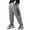Grey, variant on KONDYS Boys Pants Drawstring Elastic Sweatpants Active Joggers Fleece Warm Sweatpants For Kids Casual Loose Cozy Children's Trousers
