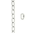 thumbnail image 2 of Aspen Creative 21107-31, 20 Feet Heavy Duty Chain & Quick Link Connector in Brushed Nickel, 11 Gauge, 2 of 5