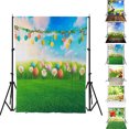 thumbnail image 2 of Coofit Photographie Fond Mignon Oeuf Coloré Photo Toile De Fond Studio Prop pour Pâques, 2 of 7