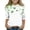 Multicolor2, variant on kids St. Patrick's Day Shirts boy girl Clover Shamrock 3/4 Sleeve Tops Casual Holiday Graphic Blouses