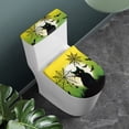 thumbnail image 2 of HELLHERO Cat Spider Web Pattern Adds Holiday Charm for Modern Bathrooms, Adjustable Elastic Fabric Toilet Top Cover, Soft, Fits All Toilet Shapes, 2 Pcs Set, 2 of 8