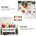 thumbnail image 6 of PTOOTP 8-Piece Christmas Elk Hanging Ornaments Assorted Colors for Holiday Home Decoration, 6 of 8