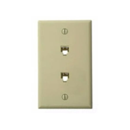 Leviton White Phone Jack - Leviton 40244-I Standard Telephone Wall Jack, Ivory