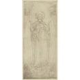 thumbnail image 2 of Eduard Von Steinle 13x24 Gold Ornate Framed and Double Matted Museum Art Print Titled - Design for an Altar Average (Around 1900), 2 of 4