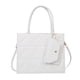 thumbnail image 1 of Nuevo de tendencia, bandolera de cuero artificial, bolso cuadrado pequeño y sencillo, bolso de hombro portátil a la moda, color blanco, 1 of 5