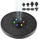 thumbnail image 1 of Naiovety Mini rociador de baño de animales para fuente Solar de 7V y 2,5 W, bomba de fuente de agua Solar, decoración de luz LED colorida para piscina Jardín y Patio Naiovety HA005786-00B, 1 of 6
