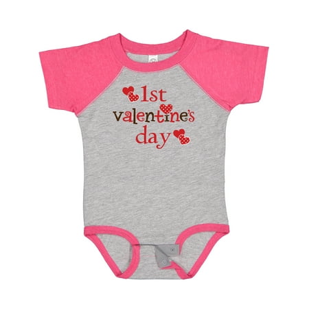 

Inktastic 1st Valentine Day Cute Gift Baby Boy or Baby Girl Bodysuit