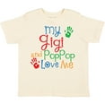 thumbnail image 3 of Inktastic My Gigi and Poppop Love Me Boys or Girls Toddler T-Shirt, 3 of 5