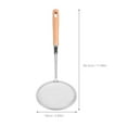 thumbnail image 4 of Filters Colander Spoon Oil Cooking Strainer Stainless Steel Wood, 4 of 6
