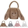 thumbnail image 3 of Easter Eggs Basket Plush Rabbit Easter Buckets Kids Easter Tote Bags for CandyCoffee, 3 of 4