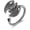 Bat, variant on Stainless Steel Spinner Ring - Gothic Punk Vintage Fidget Anxiety Relief Adjustable Open Ring Anti-Allergy Retro Engraved Decorative Jewelry for Women