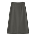 thumbnail image 5 of Gamivast Skirts for Women High Waisted A-Line Midi Skirt with Pockets Casual Skirt Work Office Skirt Flowy Pull on Modest Business Commuter Daily Wear Dark Gray XL, 5 of 6