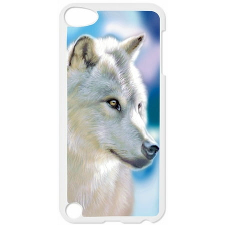 White Wolf Hard White Plastic Case Compatible with the Apple iPod Touch 5th Generation - iTouch 5