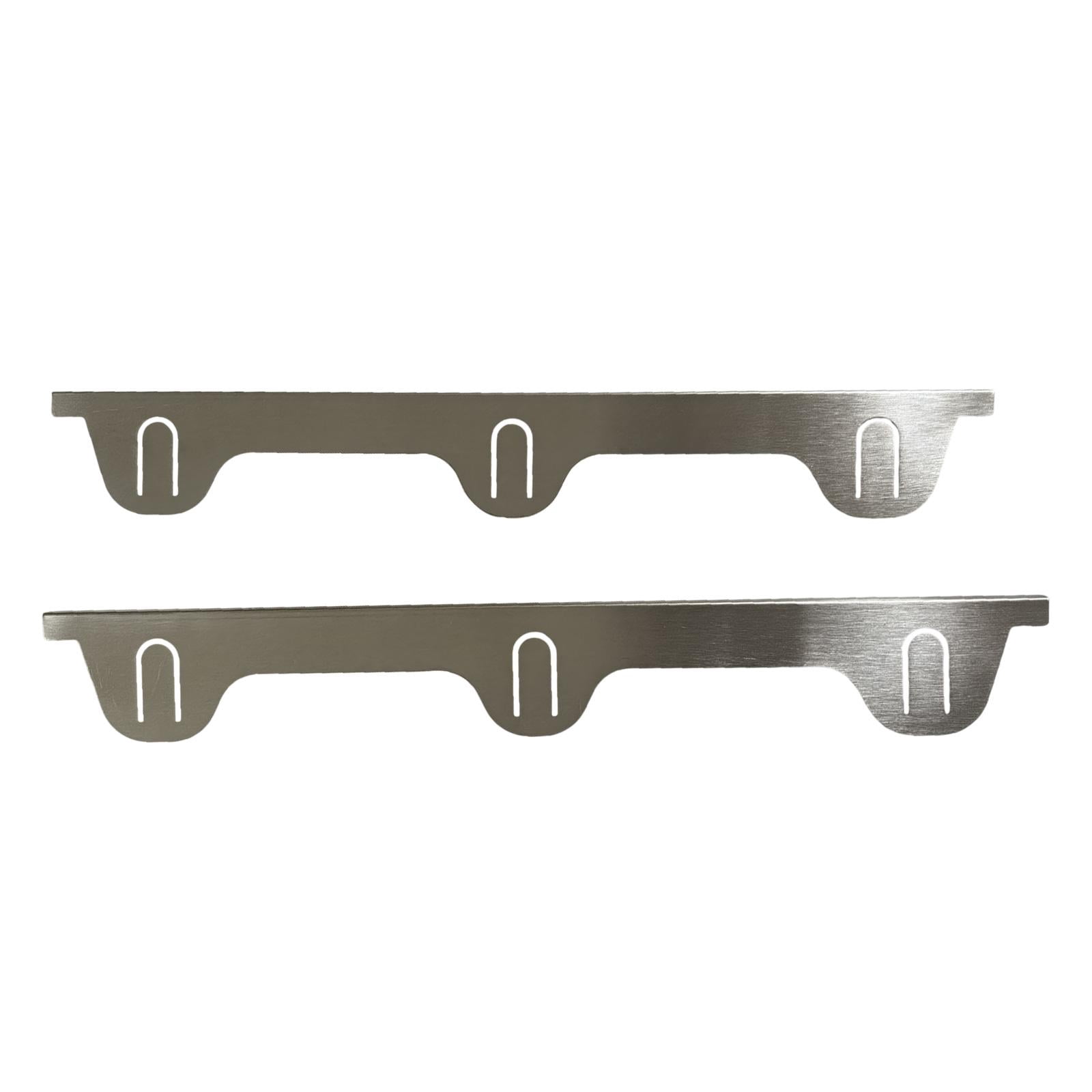 Fiocias 2 Pieces Stainless Steel Stove Gap Covers Kitchen Tool Side Guards Between Stove argent