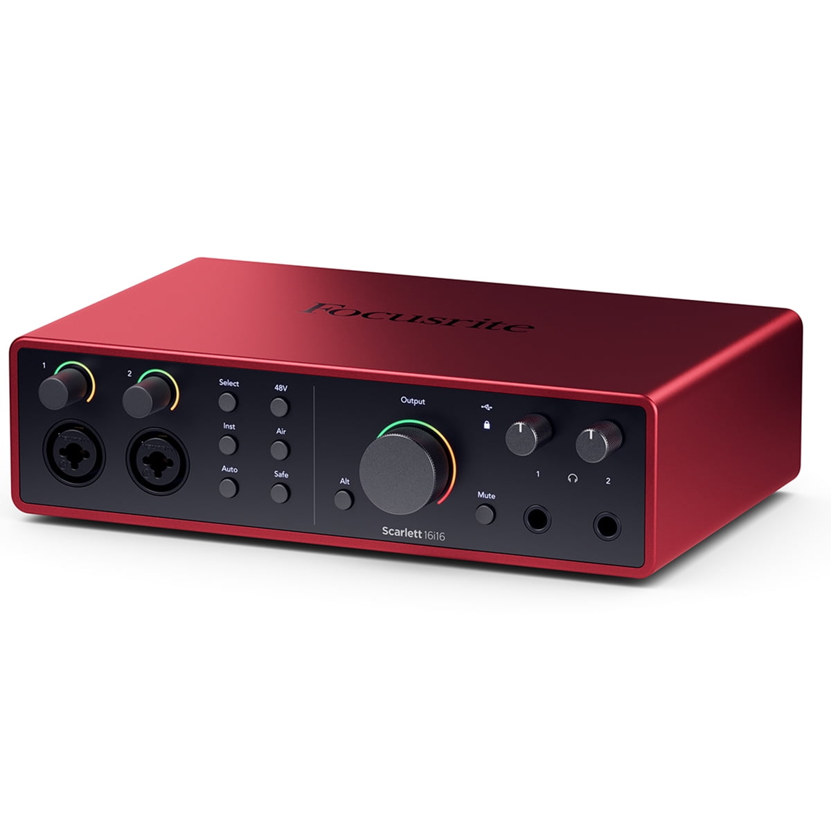 Focusrite Scarlett 16i16 4th Gen USB Audio Interface with Software Suite, Bundle with TAPH100 Monitor Headphones, Pop Filter, 2x 10' XLR Male to Female Cable
