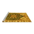 thumbnail image 2 of Ahgly Company Machine Washable Indoor Rectangle Geometric Yellow Traditional Area Rugs, 7' x 10', 2 of 4