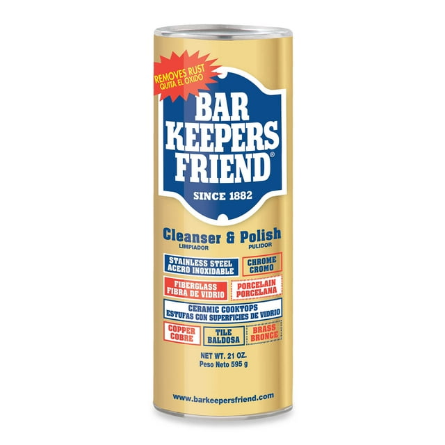 Bar Keepers Friend Stainless Steel Powder Cleanser, 595 g